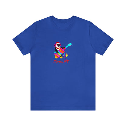 psychedelicBRANDz's Sno Biz Mason: Psychedelic Snow Swirl Tee design on a royal blue shirt
